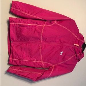 Girls black dog rain jacket